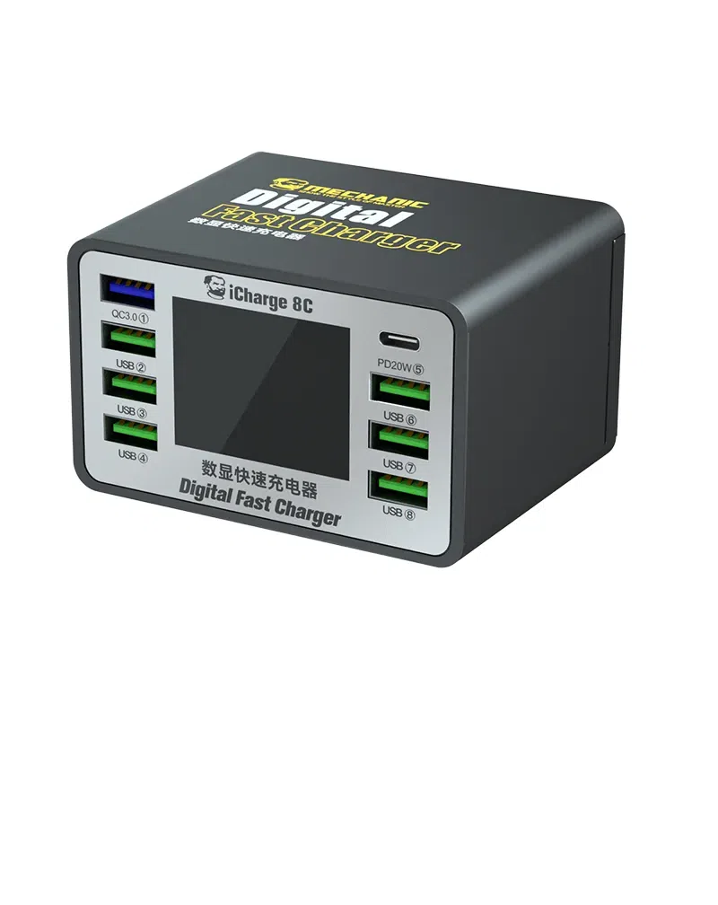 Cargador Multipuerto iCharge 8C 50w Mechanic