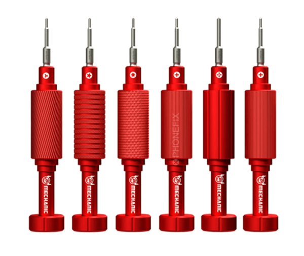 JUEGO DE DESARMADORES MECHANIC 6 EN 1 ROJO