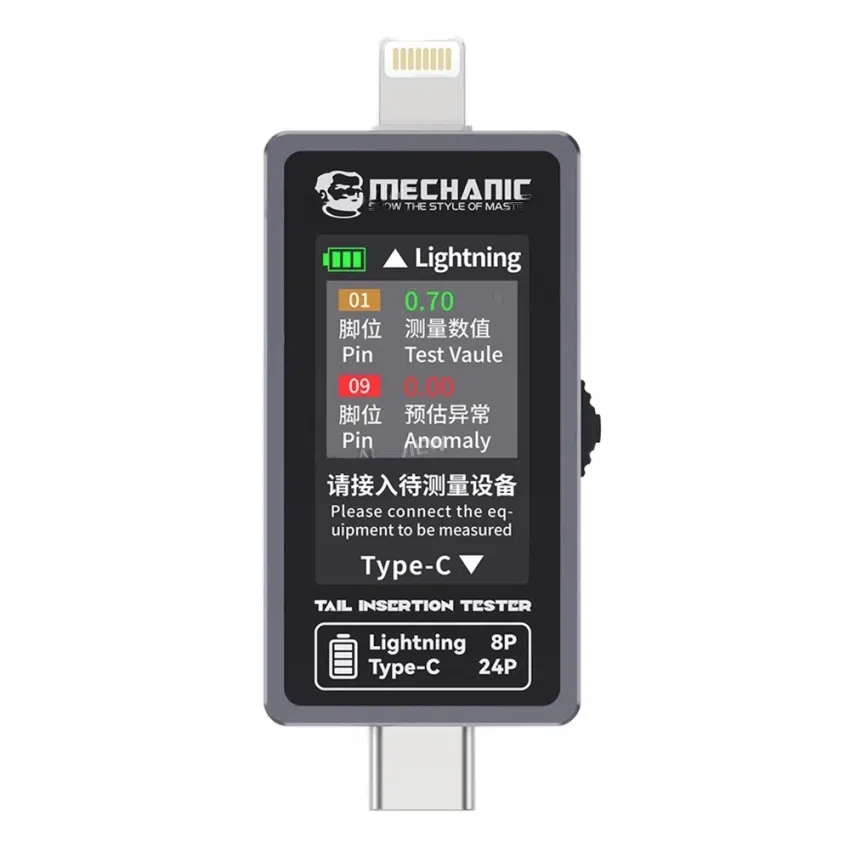 Placa de Prueba Digital tipo C / Lightning T-824 Mechanic