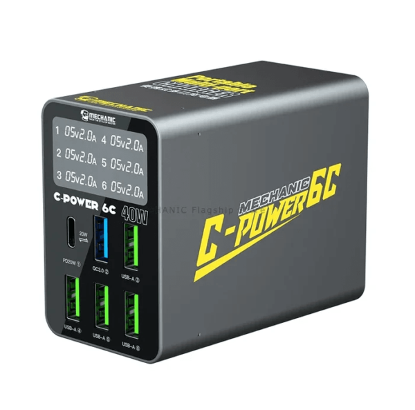 Cargador Multipuerto C-Power 6C 40W Mechanic