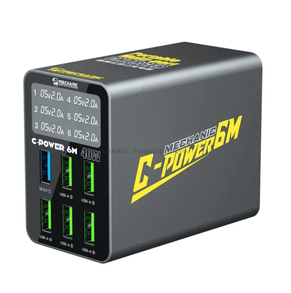 Cargador Multipuerto C-Power 6M 40W Mechanic