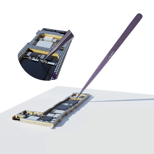 Pinza Recta de Titanio Morado Ti21 2UUL