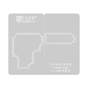 Stencil Interposer para Samsung S20 G988B de 0.12mm Amaoe