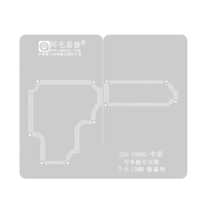 Stencil Interposer para Samsung S20 G988U de 0.12mm Amaoe