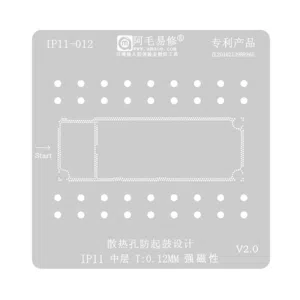 Stencil Interposer para iPhone 11 de 0.12mm Amaoe