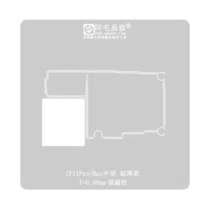 Stencil Interposer para iPhone 11 Pro / Max de 0.08mm Amaoe