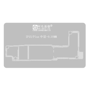 Stencil Interposer para iPhone 15 / Plus de 0.10mm Amaoe