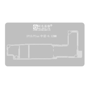 Stencil Interposer para iPhone 15 / Plus de 0.12mm Amaoe