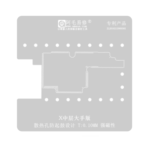 Stencil Interposer para iPhone X 0.10mm Amaoe