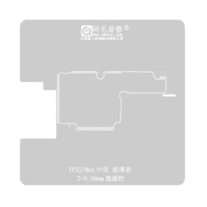 Stencil Interposer para iPhone Xs / Max de 0.08mm Amaoe