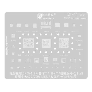 Stencil de Cpu Ram y Circuitos MI 11 Amaoe