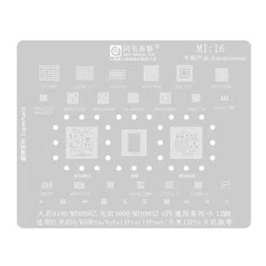 Stencil de Cpu Ram y Circuitos MI 16 Amaoe