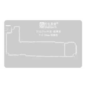 Stencil Interposer para iPhone 12 / Pro de 0.08mm Amaoe