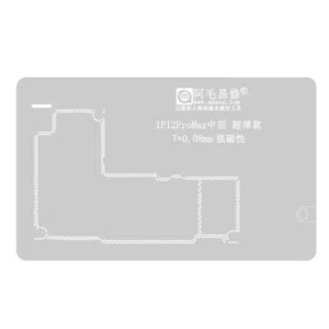 Stencil Interposer para iPhone 12 Pro Max de 0.08mm Amaoe