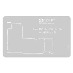 Stencil Interposer para iPhone 12 Pro Max de 0.10mm Amaoe