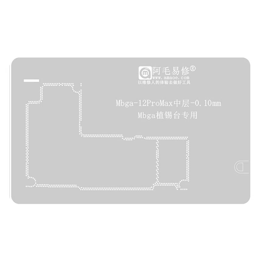 Stencil Interposer para iPhone 12 Pro Max de 0.10mm Amaoe