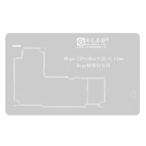 Stencil Interposer para iPhone 12 Pro Max de 0.12mm Amaoe