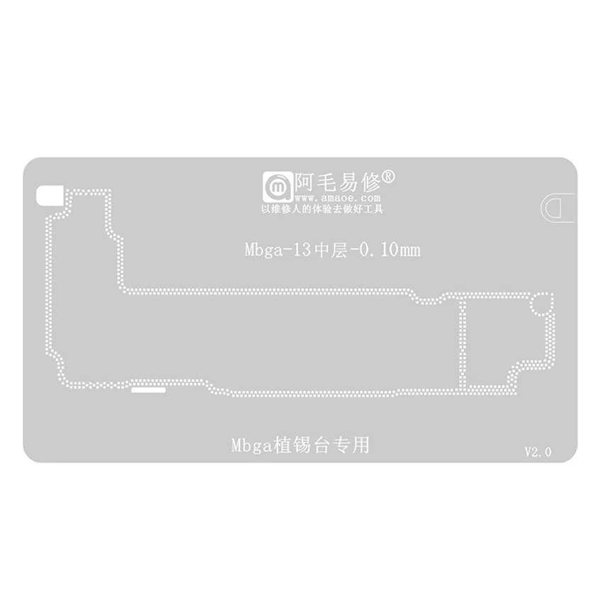 Stencil Interposer para iPhone 13 de 0.10mm Amaoe