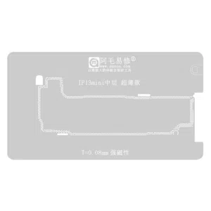 Stencil Interposer para iPhone 13 mini de 0.08mm Amaoe
