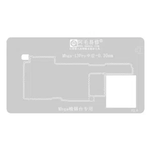Stencil Interposer para iPhone 13 Pro de 0.10mm Amaoe