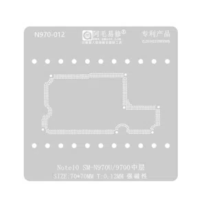 Stencil Interposer para Samsung Note 10 N970 de 0.12mm Amaoe