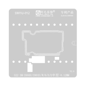 Stencil Interposer para Samsung S22 S901U de 0.12mm Amaoe