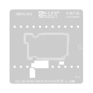 Stencil Interposer para Samsung S22 S901U de 0.12mm Amaoe