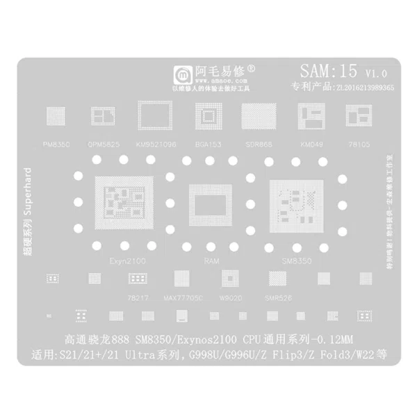 Stencil de Cpu y Ram SAM 15 Amaoe