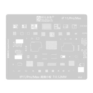 Stencil de Cpu y Placa de Carga para iPhone 11