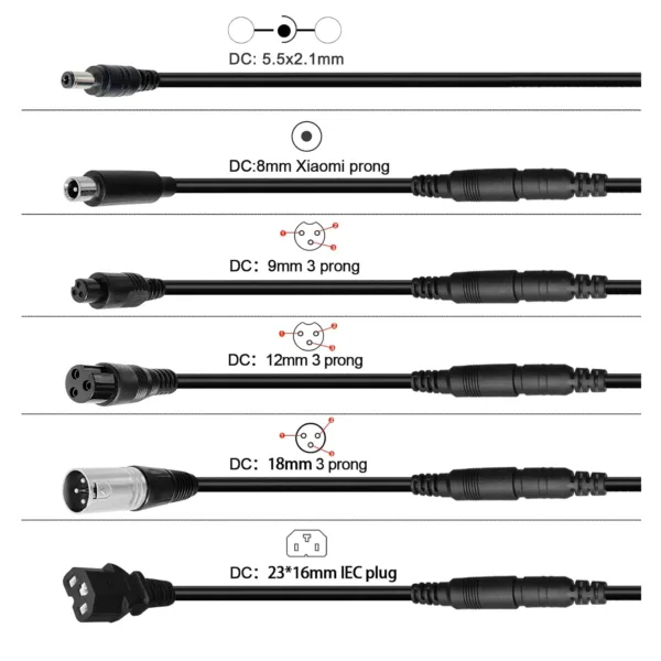 Cargador Universal de Iones de Litio 48V Eaoenls