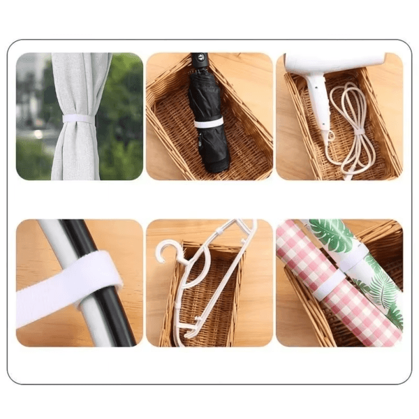 Organizador de Cables Reutilizable en Rollo