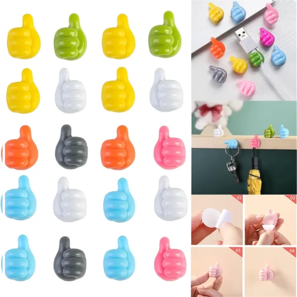 Organizador de Cables en forma de Pulgar Autoadhesivo