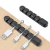 Organizador de Cables de Silicona Autoadhesivo