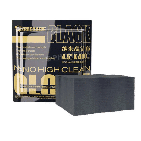 Paños de Nano Fibra Negro Mechanic