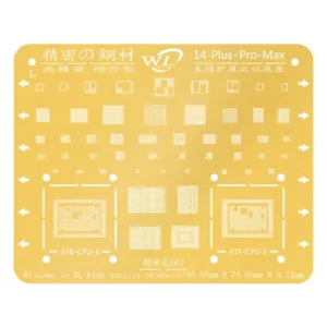 Stencil de Cpu y Circuitos Integrados para iPhone Serie 14 WL