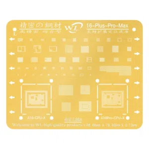 Stencil de Cpu y Circuitos Integrados para iPhone Serie 16 WL