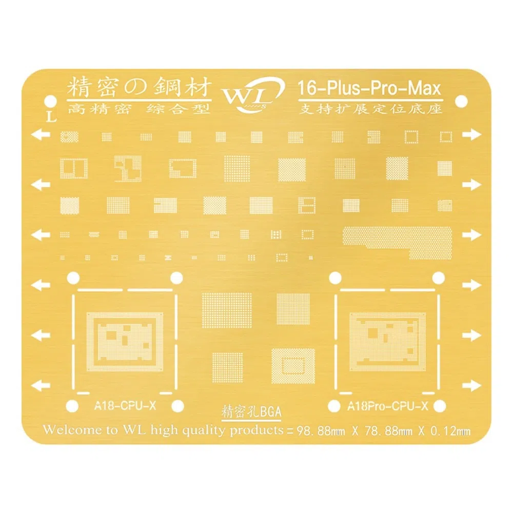 wl16-1-itouchperu Stencil de Cpu y Circuitos Integrados para iPhone Serie 16 WL
